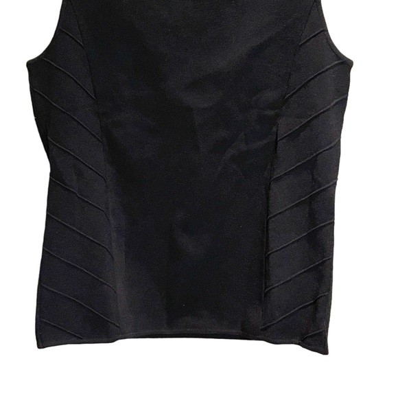 Vintage Cable & Gauge black fitted ribbed sleeveless tank top - Picture 3 of 9